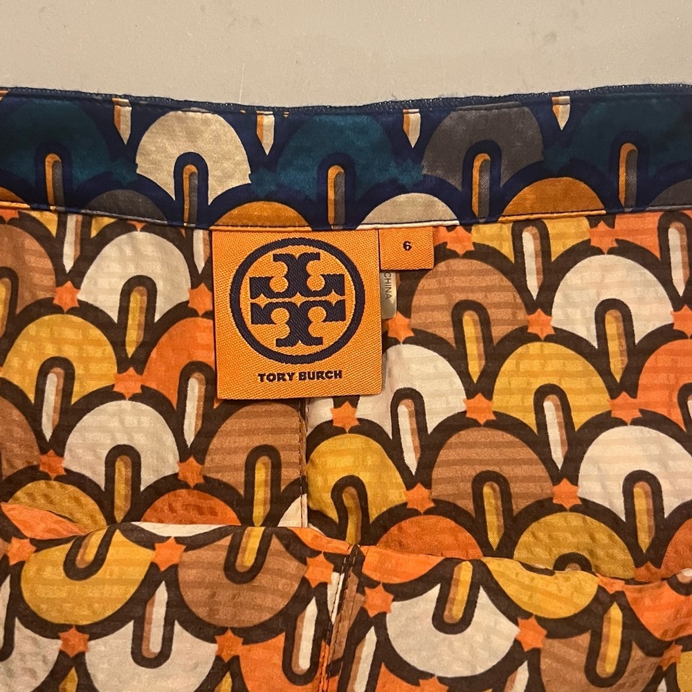 Tory Burch Multicolor Patterned A-Line Pleated Sk… - image 4